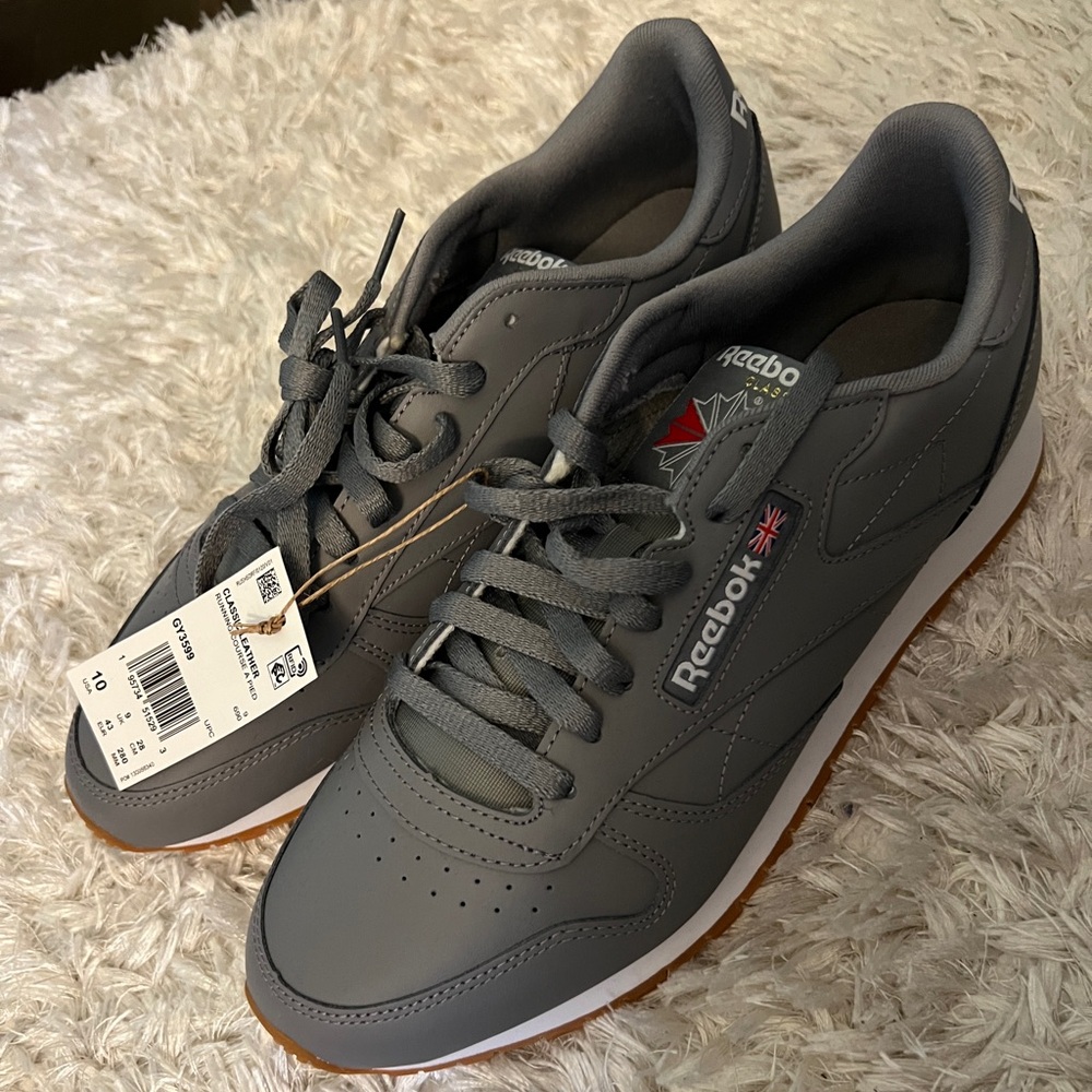 LAST CALL! Reebok Men's Charcoal and White Sneakers